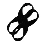 Trhačky Figure 8 Black - GymBeam (M, černá) (73591-1-M)