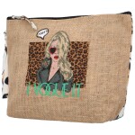 Módní dámské kombinované psaníčko Voguet Wild, tyrkysová