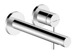 HANSGROHE - Zesis S Umyvadlová baterie pod omítku, s výpustí, 2-otvorová instalace, EcoSmart+, chrom 74750000