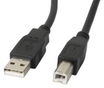 Lanberg CA-USBA-11CC-0030-BK černá / Kabel USB / USB-A (M) - USB-B (M) / USB 2.0 / 3 m (CA-USBA-11CC-0030-BK)