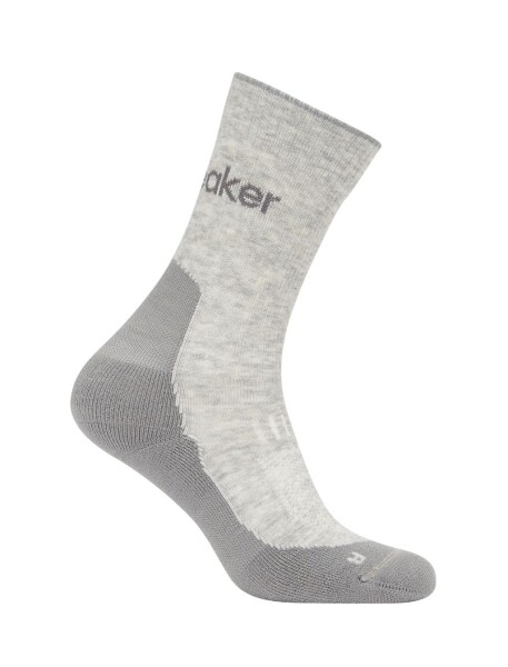 ICEBREAKER Wmns Hike+ Light Crew (sada 2 ks), Blizzard Heather/Alloy velikost: 35-37 (S)