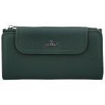 Trendy dámská koženková peněženka Coveri Elaya, tmavě zelená
