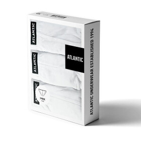Pánské slipy 3 pack 230 white - Atlantic bílá L