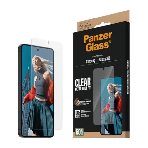 PanzerGlass Samsung Galaxy S26 s instalačním rámečkem (PG34506)