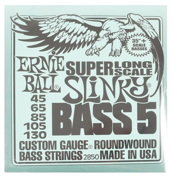 Ernie Ball 2850 Slinky Nickel Wound Super Long Scale 5-String Electric