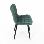 Jídelní židle, zelená, látka, HC-462 GRN2