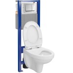 CERSANIT - Set C44 SYSTEM 40 MECH WHB414 DUR SC EO, tlačítko chrom lesk S701-824