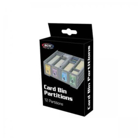 Oddělovače do přenosného boxu BCW Card Bin Partitions Šedé - 12 ks