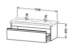 DURAVIT - Ketho Umyvadlová skříňka 41x115x46 cm, 1 zásuvka, lesklá bílá KT666902222