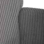 Relaxační křeslo, šedá, manšestrová látka, AK-L7285 GREY6