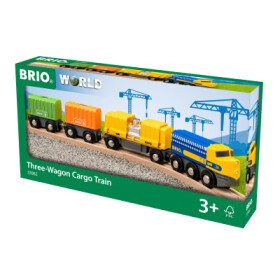 Brio World Nákladní vlak se třemi vagony