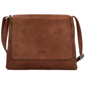 Trendy dámská koženková crossbody kabelka Korteri new, hnědá