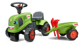 Odstrkovadlo traktor Claas zelené s volantem a valníkem - Alltoys Falk