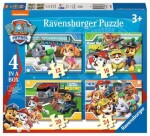 Ravensburger 070336 PAW psí patrola 4v1 12,16,20,24 dílků