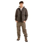 Bushman Pánská mikina Moray, tmavě hnědá XXXXL