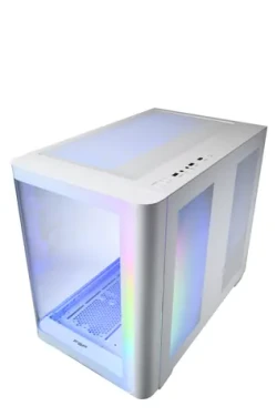 Fortron FSP M580-WP bílá / Midi Tower skříň / ATX / 270° sklo / ARGB / GPU 445 mm (POC0000249)