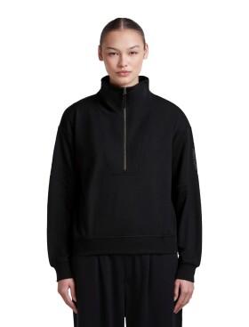 Dámská merino mikina ICEBREAKER Wmns Merino B 150 Drift Relaxed LS Half Zip, Black velikost: M