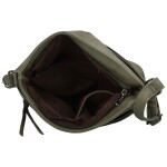 Trendy dámská koženková crossbody kabelka Hazel, tmavě zelená