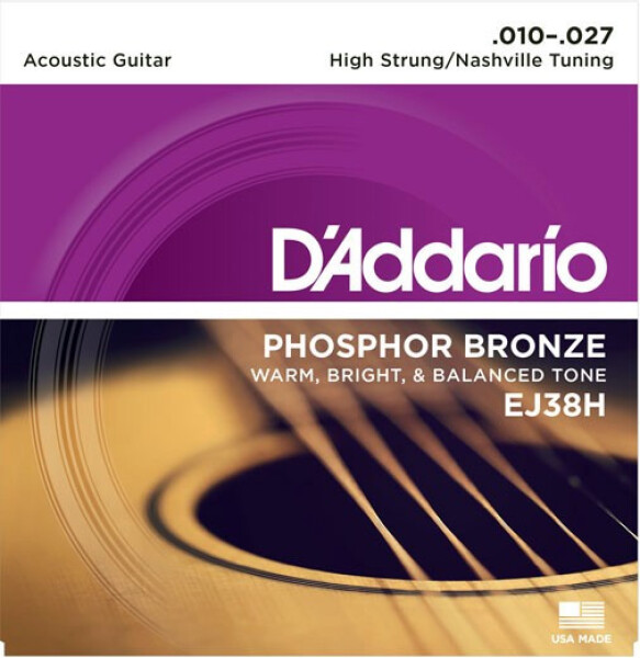 D'Addario EJ38H Phosphor Bronze Nashville - .010 - .027