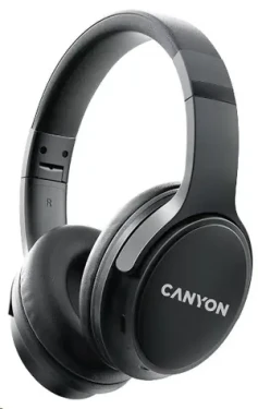CANYON CNS-CBTHS4B černá / bezdrátová sluchátka / mikrofon / BT 5.3 / USB-C / 500 mAh (CNS-CBTHS4B)