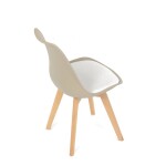 Židle jídelní, cappuccino plast, CT-X7055 CAP