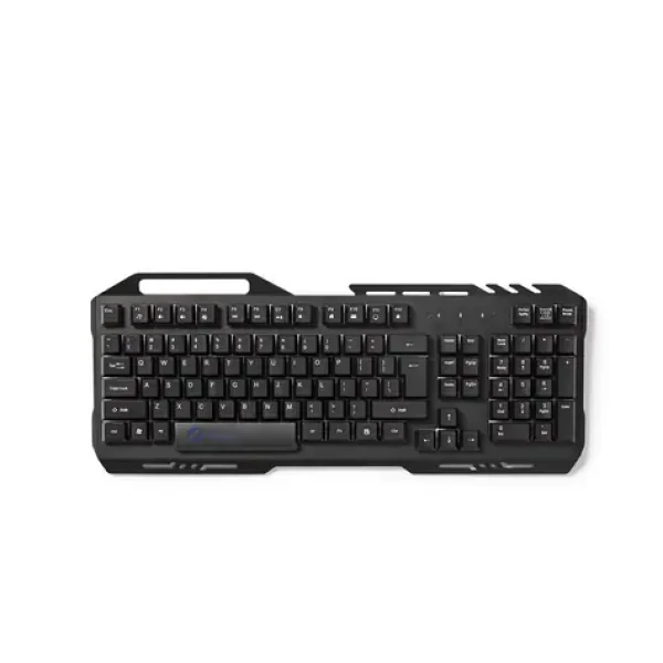 NEDIS GKBD200BKUS - Herní Klávesnice Černá / Osvětlení RGB / USB 2.0 / USA Mezinárodní / Kovový Design (GKBD200BKUS)