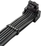 CableMod C-Series Pro carbon / PCIe napájecí kabel / 90° / 16-pin na 4x 8-pin / Varianta A (CM-PCSR-16P4-RAN60KC-5PK-R-SS)