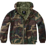 Brandit Bunda dětská Kids Summer Frontzip Windbreaker woodland 134/140