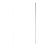 Teleskopický rám pro závěsy a dělení prostoru Umbra ANYWHERE - bílý