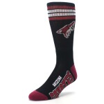 For Bare Feet Pánské Ponožky Arizona Coyotes NHL 4 Stripes Crew Velikost: L (EUR 43–48)