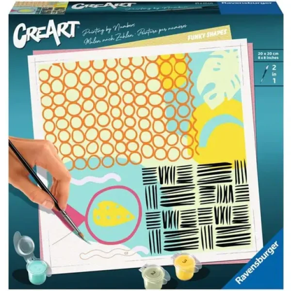Ravensburger CreArt Funky tvary – malování podle čísel