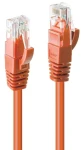 Lindy oranžová / Patch kabel / Cat 6 U/UTP / RJ45-RJ45 / 3 m (48109)