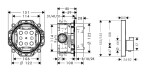 HANSGROHE - Raindance E Sprchový set 300 s termostatem pod omítku, černá 27918670
