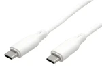 Roline USB-C - USB-C M/M silikonový bílý / Nabíjecí kabel / 60 W / 1 m (11.02.9126)