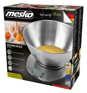 Mesko MS 3152 stříbrná / Kuchyňská váha / max hmotnost 5 kg / Přesnost: 1 g (MS 3152)