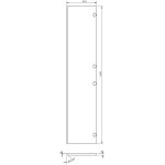 MEXEN - Rivel čelo pro koupelnovou skříňku reliéf 35 x 160 cm (1 ks.), bílá mat 91A21-1600-300-1-01