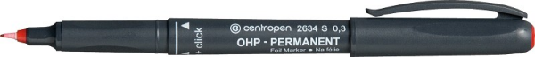 Popisovač Centropen OHP 2634 S permanentní - červený