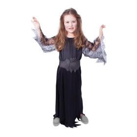 Dětský kostým Čarodějnice/Halloween černá, e-obal, vel. M