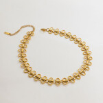 ELENYS Aurelia Loop – pozlacený choker náhrdelník 18K žluté zlato Délka: 33+7 cm / max. 40 cm