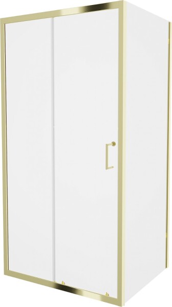 MEXEN/S - Apia sprchový kout obdélník 105x70, transparent, zlatá 840-105-070-50-00