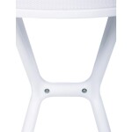 Stůl jídelní, bílý plast