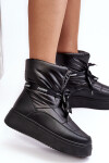 Dámské sněžné boty se zdobným uvázáním černé Siracna 39