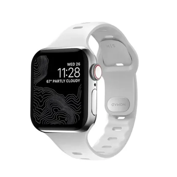 Nomad Sport Slim řemínek pro Apple Watch 7 (41 40 38 mm) S-M bílá (NM01142485)