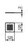 IDEAL STANDARD - Ultra Flat S Kryt odpadu, černá KV169FV