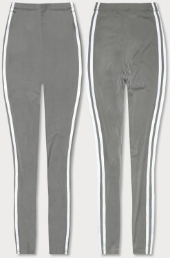 Šedé bavlněné legíny (YW01049-3) odstíny šedé XL (42)