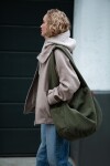 Taška přes rameno Reisenthel Moonbag Cord dark matcha