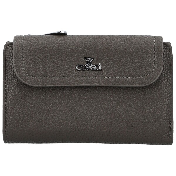 Stylová dámská koženková peněženka Coveri Deana, tmavě šedá