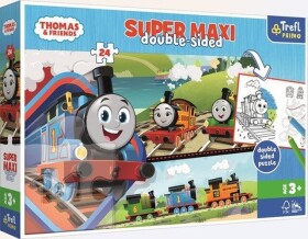 Oboustranné puzzle Mašinka Tomáš přáteli SUPER MAXI