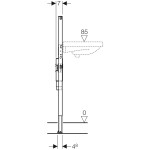 Geberit Duofix pro umyvadlo, výška 112cm, též pro tělesně postižené 111.480.00.2 111.480.00.2