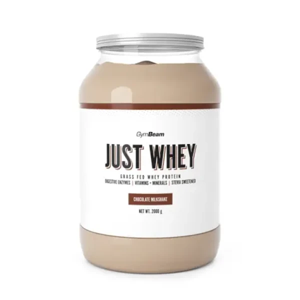 Just Whey Grass-Fed Protein – GymBeam (čokoládový milkshake, 2000 g) (28324-5-2000g-chocolate-milkshake)